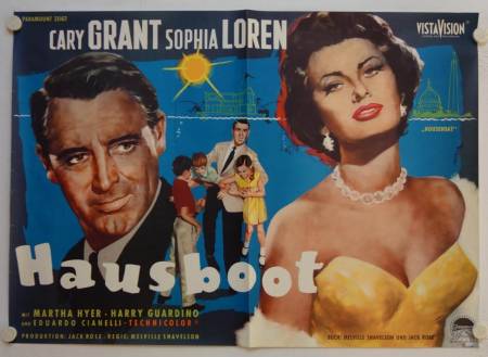 Houseboat original release german double-panel movie poster